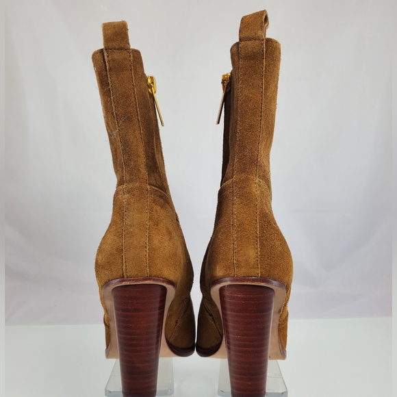 🔥FINAL PRICE DROP🔥 NWT$550 Veronica Beard Logan Suede Block Bootie Boots Sz 5 - Picture 9 of 15